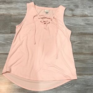 A•new•day pink cotton tank top